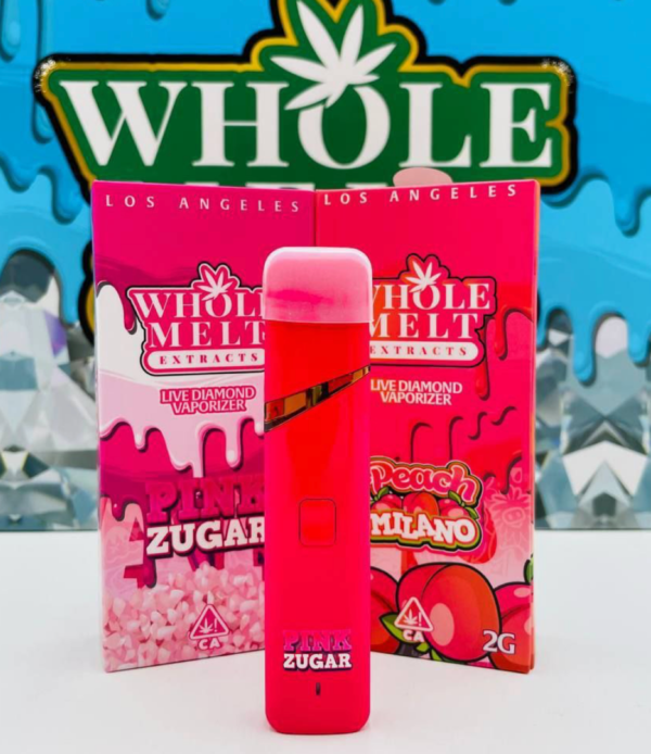 Whole Melt Extracts Pink Zugar 2 gram Disposable Vape Pen