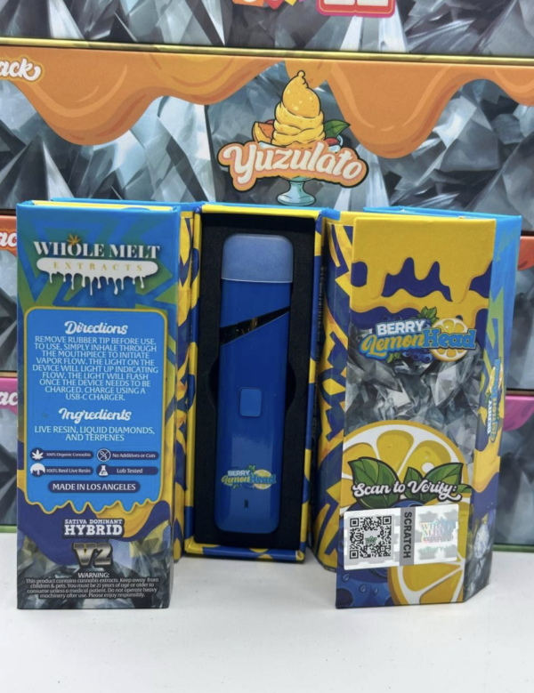 Whole Melt Extracts Berry Lemon Head 2g Live Resin Vape