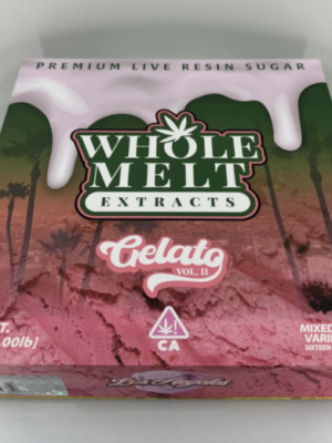 Whole Melt Extracts Gelato Edition: Dessert Inspired Cannabis Variety Concentrates
