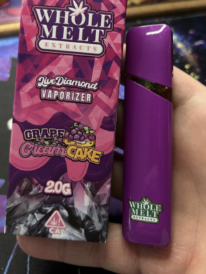 Whole Melt Extracts Grape Cream Cake two gram Live Resin Pen