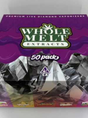 Whole Melt Extracts Vape 50 Pack – 5 Random Flavors Live Resin Vapes