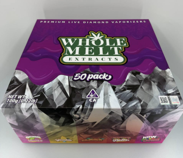 Whole Melt Extracts Vape 50 Pack – 5 Random Flavors Live Resin Vapes