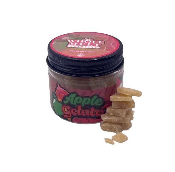 Whole Melt Extracts Apple Gelato premium live resin sugar with 81% THC