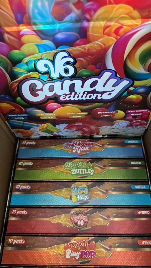 Whole Melts V6 Candy Edition Vapes premium cannabis vaporizer with nostalgic candy flavors