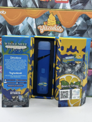 Whole Melts 2G Berry Lemon Head Hybrid Disposable vape device and packaging