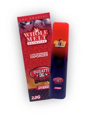 Whole Melts 2G Bugatti OG Hybrid Disposable, device and packaging​